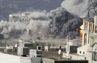 التحالف يقصف قواعد للحوثيين في صنعاء