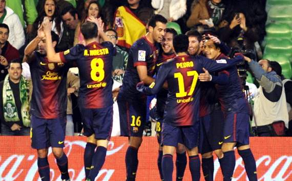 برشلونة امام فرصة انهاء العام بانتصار عاشر على التوالي قبل نهاية 2012